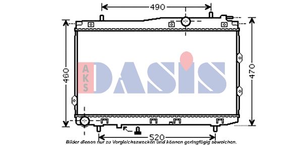 AKS DASIS Jäähdytin,moottorin jäähdytys 510083N